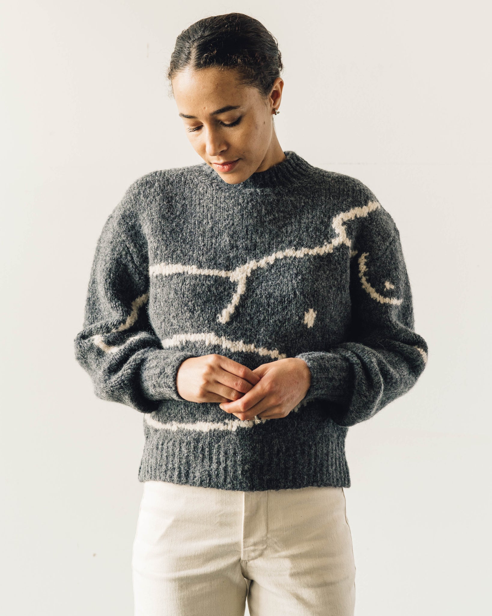 Paloma Wool Palmira Sweater, Dark Grey | Glasswing