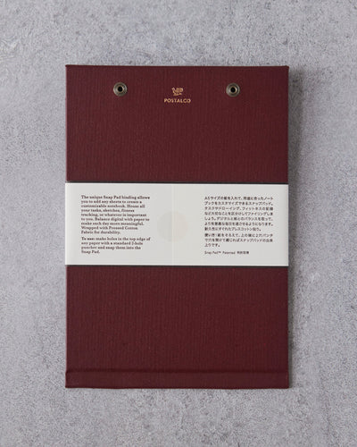 Postalco Snap Pad, Maroon Red