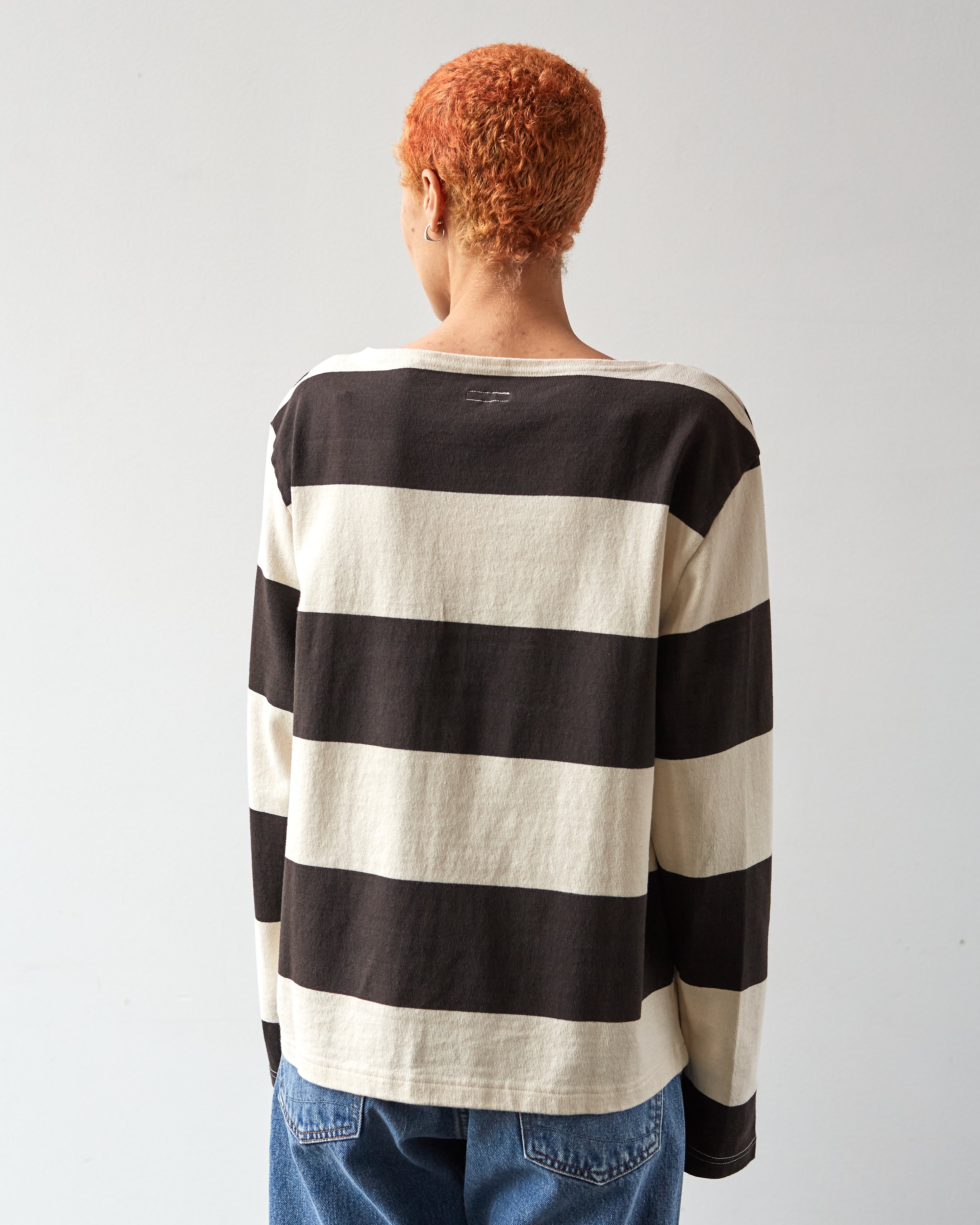 Kapital Tenjiku Boat Neck Tee, Black – Glasswing
