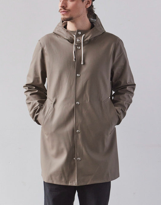 Stutterheim Stockholm Raincoat in Black Glasswing Shop