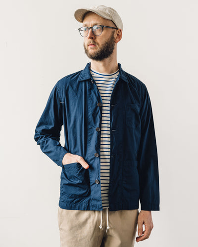 Universal Works Baker's Overshirt, Navy Poplin