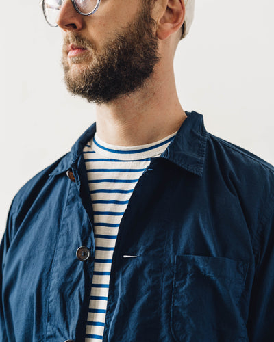 Universal Works Baker's Overshirt, Navy Poplin