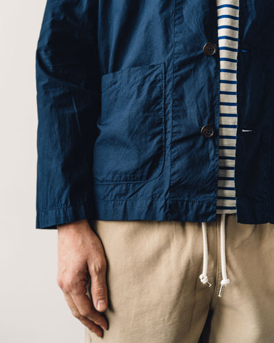 Universal Works Baker's Overshirt, Navy Poplin