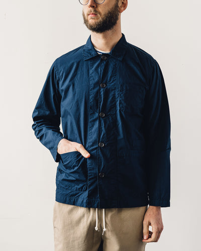 Universal Works Baker's Overshirt, Navy Poplin