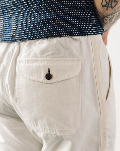Universal Works Canvas Track Trouser, Ecru