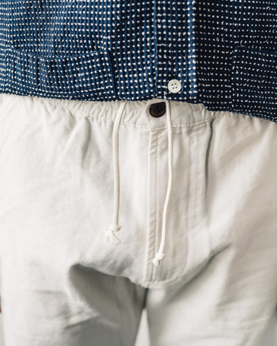 Universal Works Canvas Track Trouser, Ecru