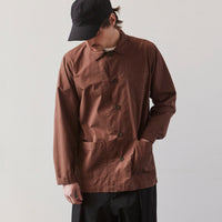 Universal Works Baker's Overshirt, Brown Poplin