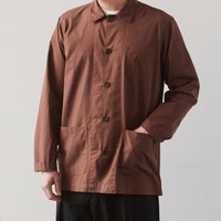 Universal Works Baker's Overshirt, Brown Poplin