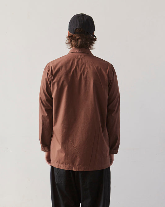 Universal Works Baker's Overshirt, Brown Poplin