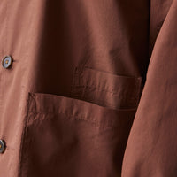 Universal Works Baker's Overshirt, Brown Poplin