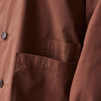 Universal Works Baker's Overshirt, Brown Poplin