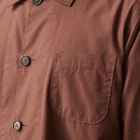 Universal Works Baker's Overshirt, Brown Poplin