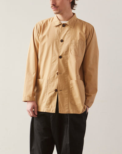 Universal Works Baker's Overshirt, Sand Organic Poplin