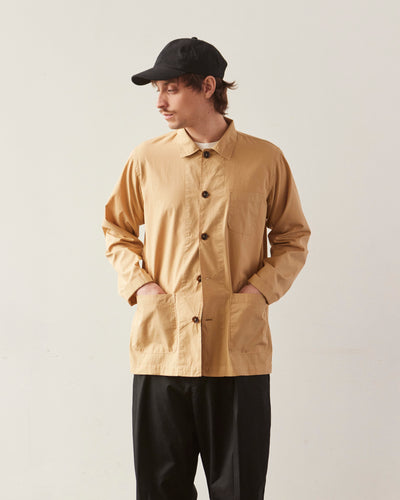 Universal Works Baker's Overshirt, Sand Organic Poplin