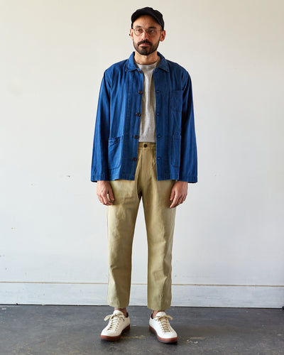 Universal Works Baker's Overshirt, Washed Indigo