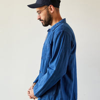 Universal Works Baker's Overshirt, Washed Indigo