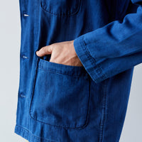 Universal Works Baker's Overshirt, Washed Indigo