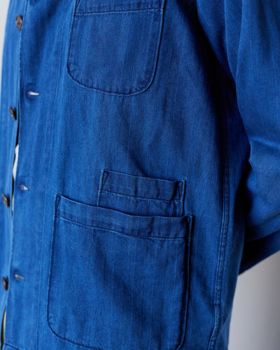 Universal Works Baker's Overshirt, Washed Indigo