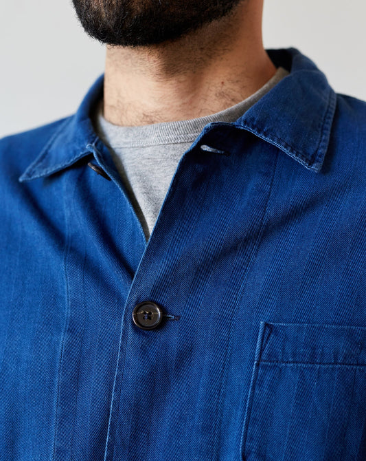Universal Works Baker's Overshirt, Washed Indigo