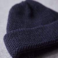 Universal Works British Wool Short Watch Cap, Navy