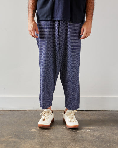 Universal Works Braga Pant, Navy Cactus Weave