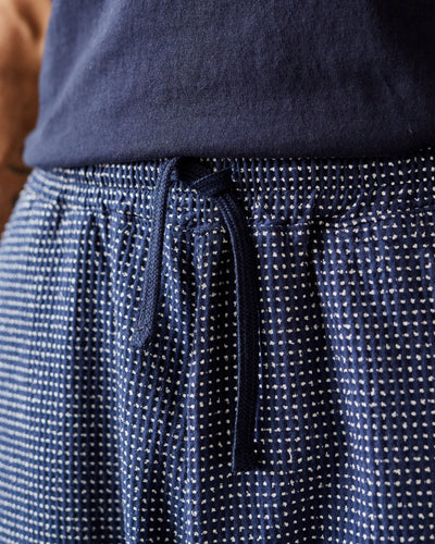 Universal Works Braga Pant, Navy Cactus Weave