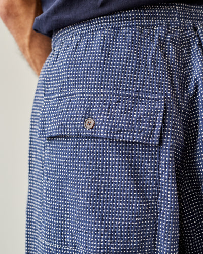 Universal Works Braga Pant, Navy Cactus Weave