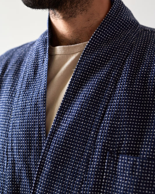 Universal Works Cactus Weave Yokohama Jacket, Navy