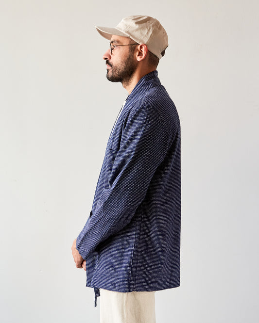 Universal Works Cactus Weave Yokohama Jacket, Navy