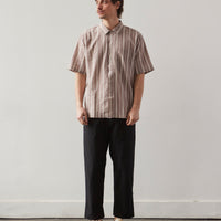 Universal Works Camp Shirt, Brown Nisi Cotton