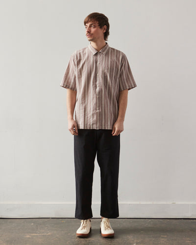 Universal Works Camp Shirt, Brown Nisi Cotton