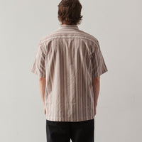 Universal Works Camp Shirt, Brown Nisi Cotton