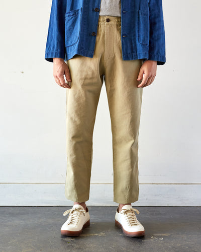 Universal Works Canvas Track Trouser, Sand