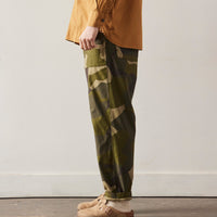 Universal Works Drop Crotch Fatigue Pant, Camo Print