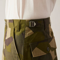 Universal Works Drop Crotch Fatigue Pant, Camo Print