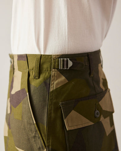 Universal Works Drop Crotch Fatigue Pant, Camo Print