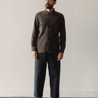 Universal Works Fine Cord Worker Shirt, Brown