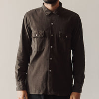 Universal Works Fine Cord Worker Shirt, Brown