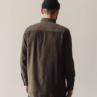 Universal Works Fine Cord Worker Shirt, Brown