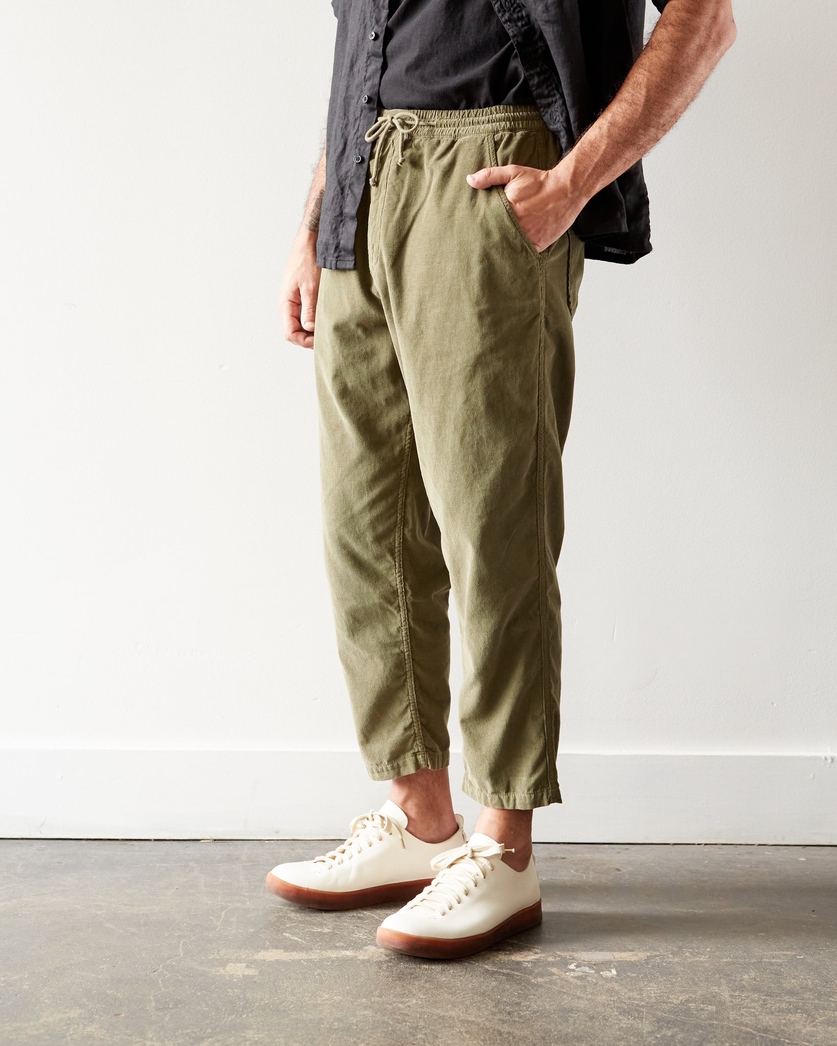 Universal Works Hi Water Trouser, Bright Olive