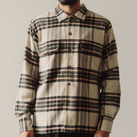 Universal Works L/S Utility Shirt, Charcoal Check