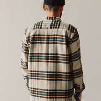 Universal Works L/S Utility Shirt, Charcoal Check