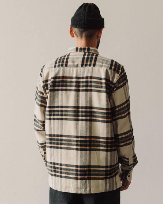 Universal Works L/S Utility Shirt, Charcoal Check