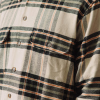 Universal Works L/S Utility Shirt, Charcoal Check