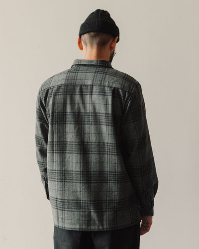 Universal Works L/S Utility Shirt, Grey Check
