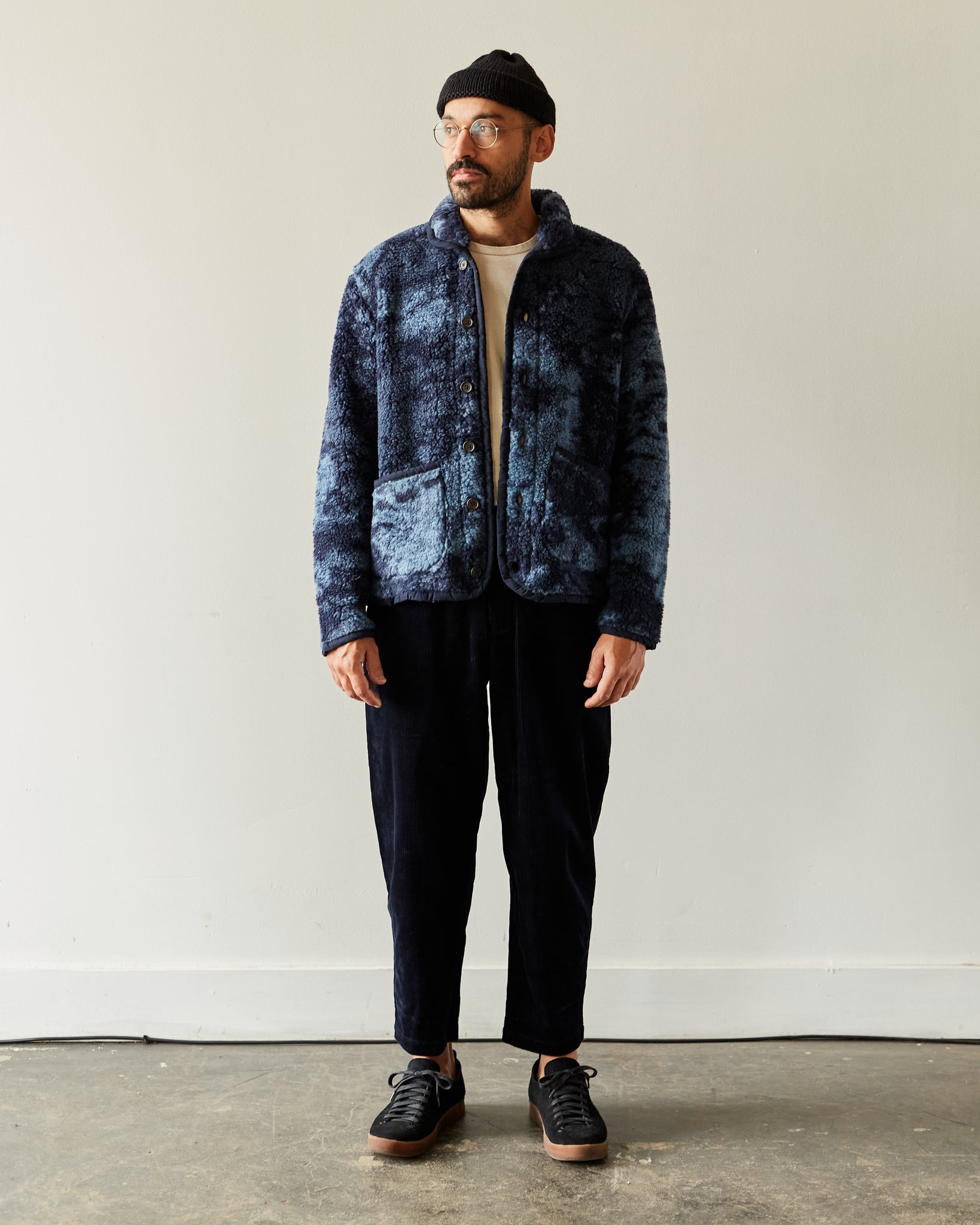 Universal Works Lancaster Jacket, Blue Space Dyed