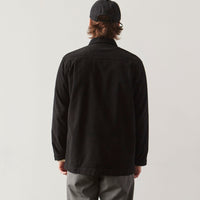 Universal Works Lightweight Moleskin Easy Overshirt, Black