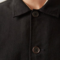 Universal Works Lightweight Moleskin Easy Overshirt, Black