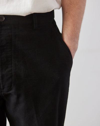 Universal Works Moleskin Military Chino, Black