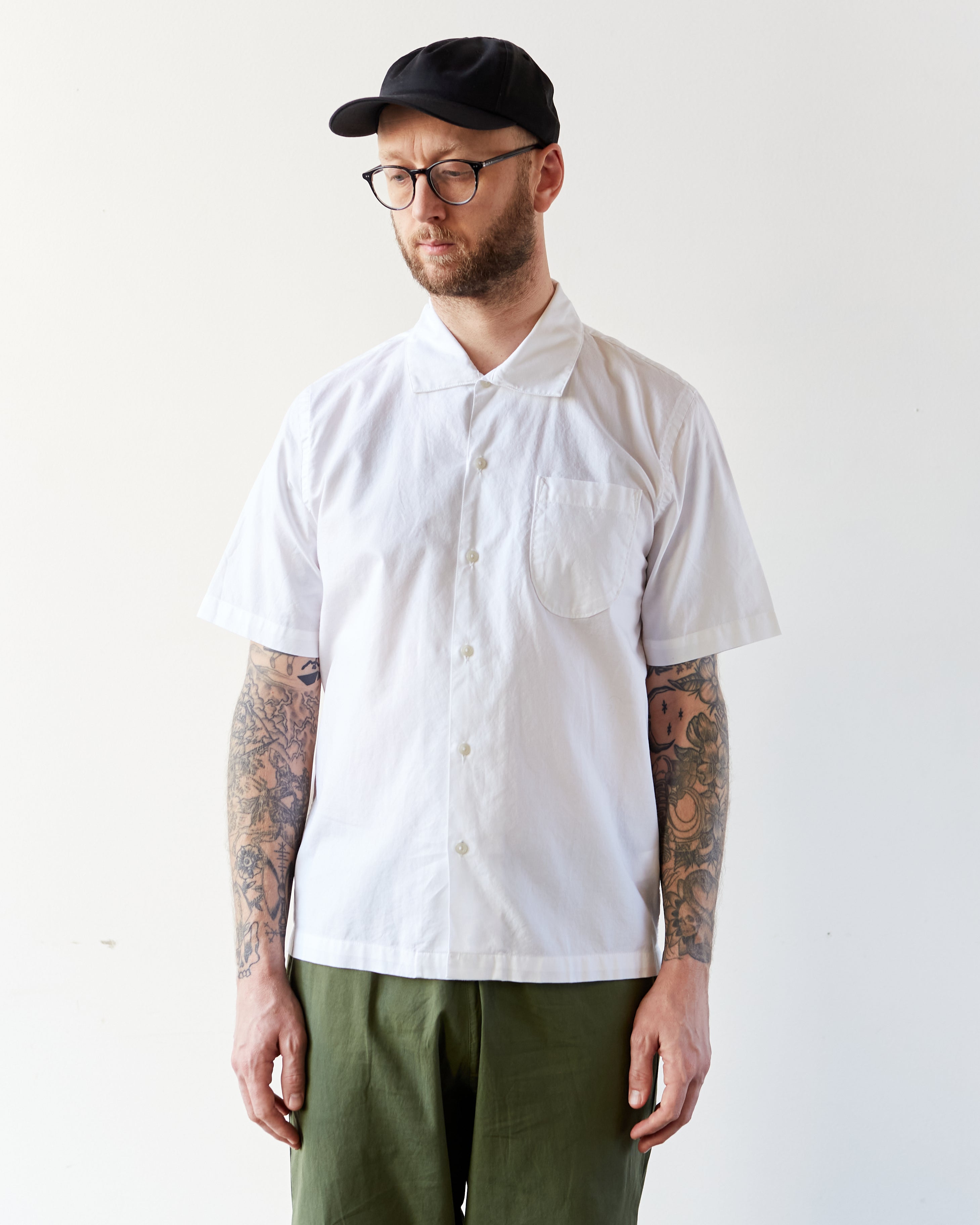 【KOOLOSET】RN Open Collar Pocket Half Shirt KOOLOSET】RN Open Collar Pocket Half Shirt (ブラウス・シャツ